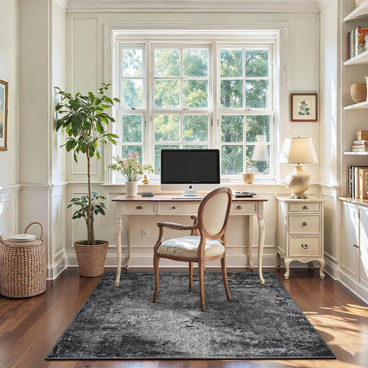 Ompaa 2x6 Rug Runners for Hallways Kitchen Runner Rug Non Slip Washable Grey Long Runner Rugs with Rubber Backing Soft Abstract Carpet Runner for Hallways, Kitchen, Bedroom, Bathroom, Entryway - Colors B