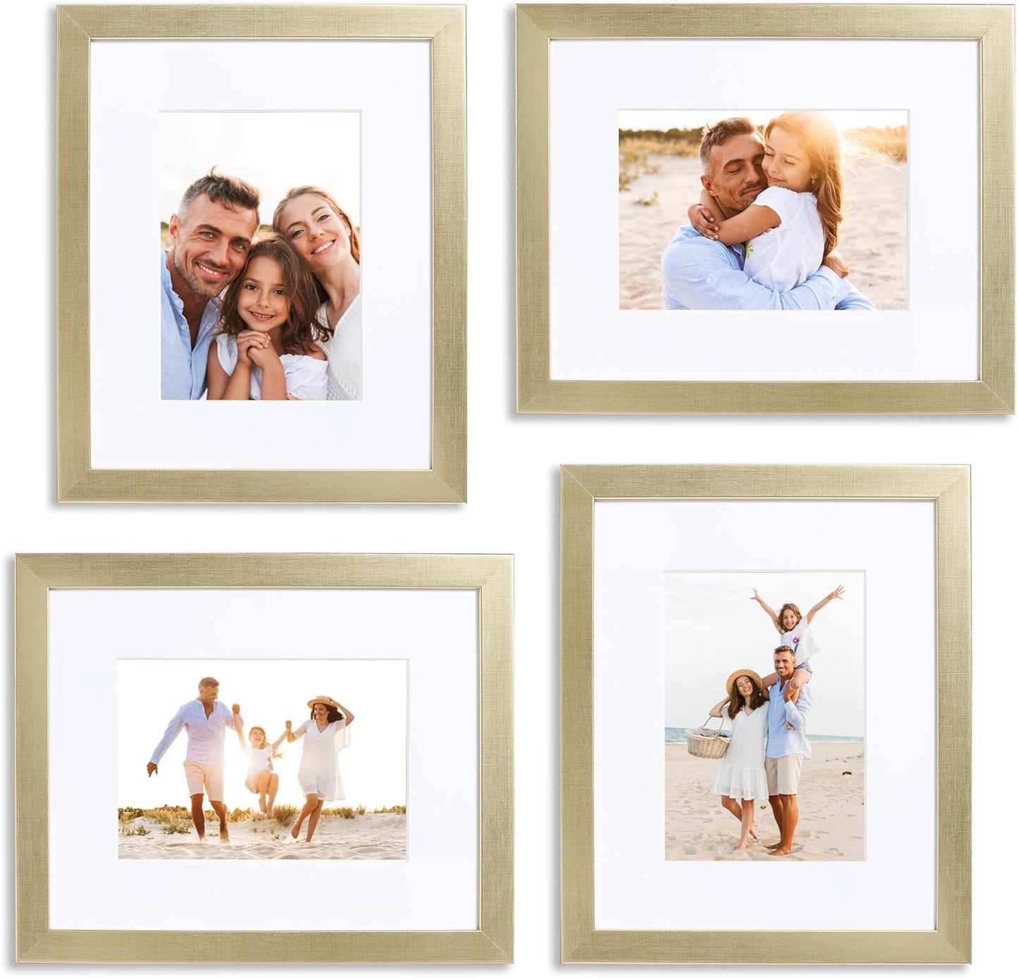 Sheffield Home 9 Piece Gallery Wall Frame Set, 11x14 in. matted to 8x10 in. (Matte Black)