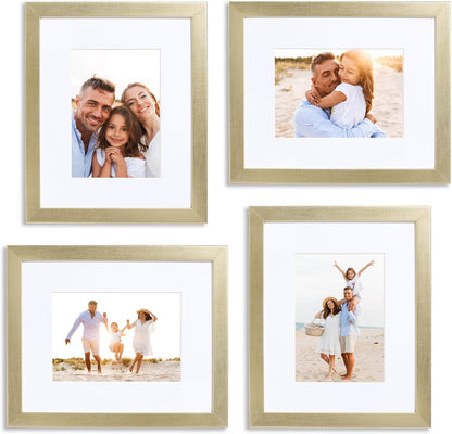 Sheffield Home 9 Piece Gallery Wall Frame Set, 11x14 in. matted to 8x10 in. (Matte Black)