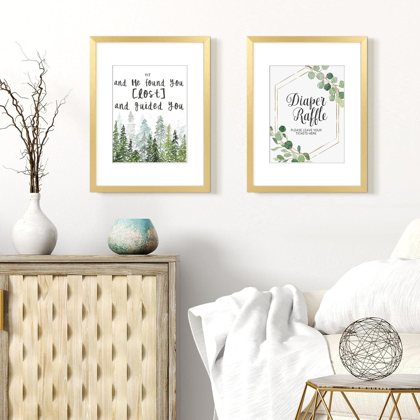 upsimples 11x14 Picture Frame Set of 5, Display Pictures 8x10 with Mat or 11x14 Without Mat, Wall Gallery Photo Frames, Black