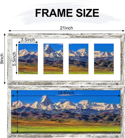 Vittanly 11x14 Collage Picture Frame, Displays 5Pcs 4x6 Pictures with Mat or 1Pcs 11x14 without Mat for Wall Mounting, Picture Frames Collage Wall Decor in Black, 1 Pack