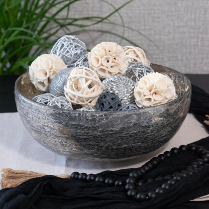 ANDALUCA Decorative Balls Bag Bowl Filler Home Decor (Beige)
