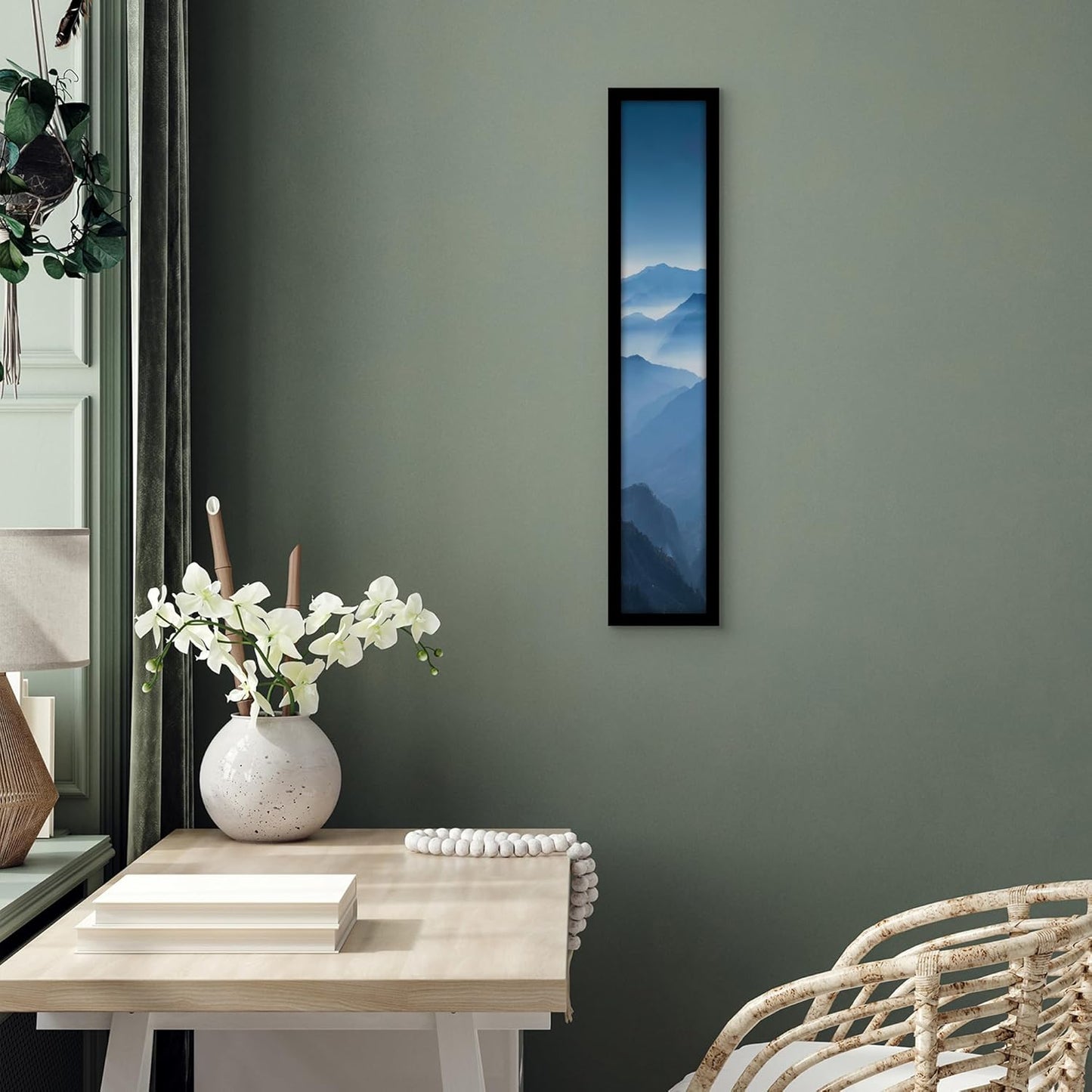Americanflat 12x18 Poster Frame with Shatter-Resistant Glass - Signature Collection - Gallery-Style Frames Made of Engineered Wood - Photo Frame for Wall Display - Black - Colors B