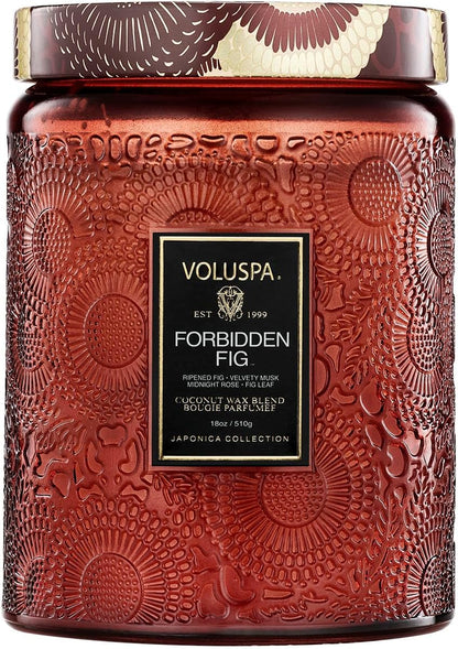 Voluspa Baltic Amber Candle, 18 oz, Coconut Wax Blend, Scented Candles for Home, 100 Hour Burn Time, Candle Jar
