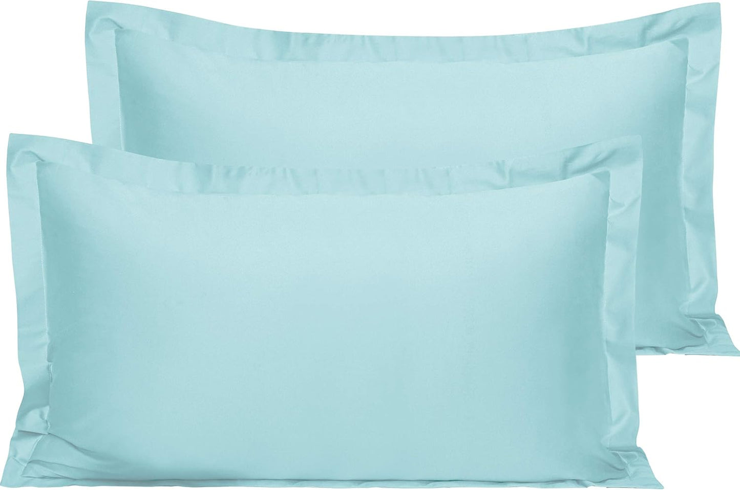 NTBAY Cotton 26x26 Euro Sham Covers - 500 Thread Count Egyptian Cotton Euro Pillow Covers, 2 Pack Super Soft and Breathable 26x26 Pillow Covers, Square Pillow Cases, White
