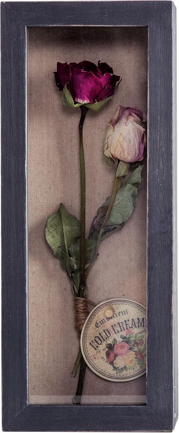 Freezing point Shadow Box Frame 8x8 Shadow Boxes Display Case with Linen Back Memorabilia Awards Medals Bouquet Photos Picture Badge Wedding Memory Box for Keepsakes Carbonized Small Pin Board