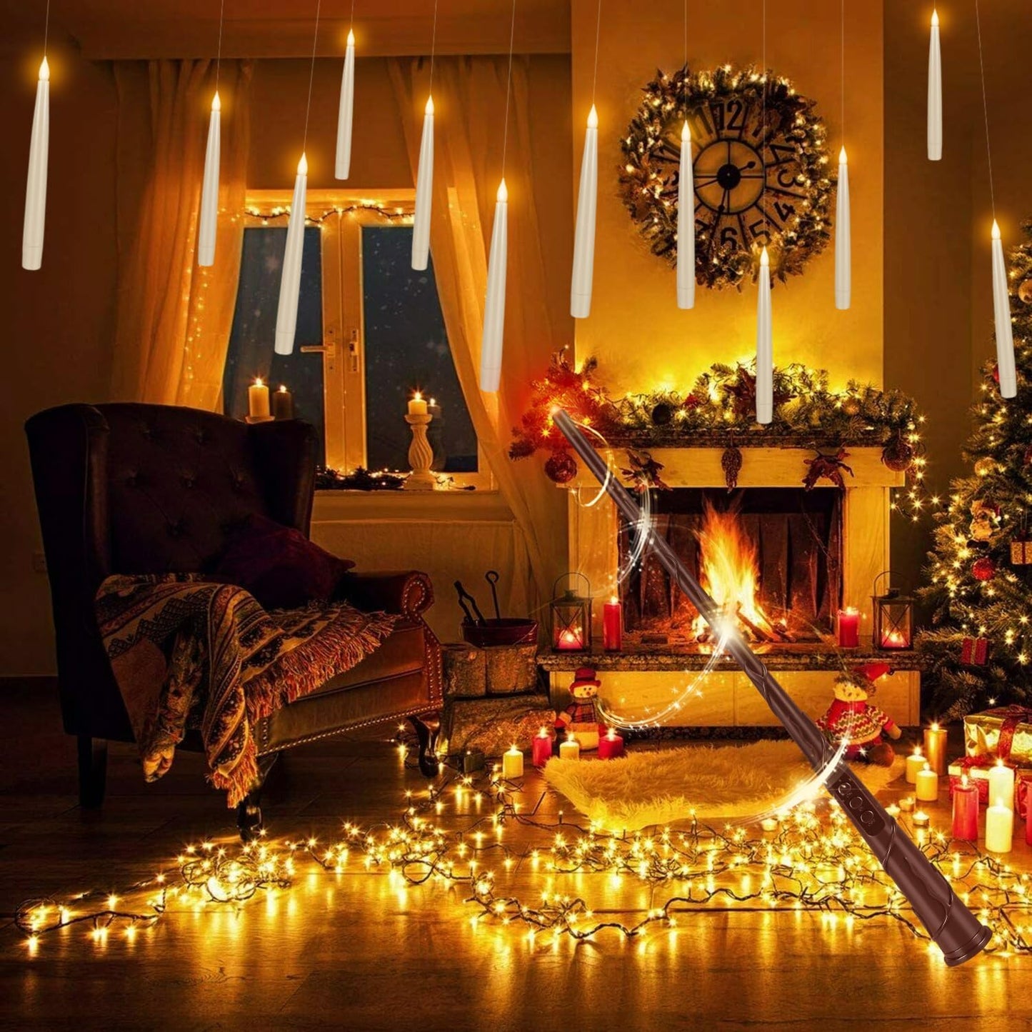 48- Pack of 3 Sizes of LED Flameless Candles.This Candle is Suitable for café, Fancy Restaurant, Bookstore and Other Scenes to Create a Relaxing and Romantic Atmosphere.
