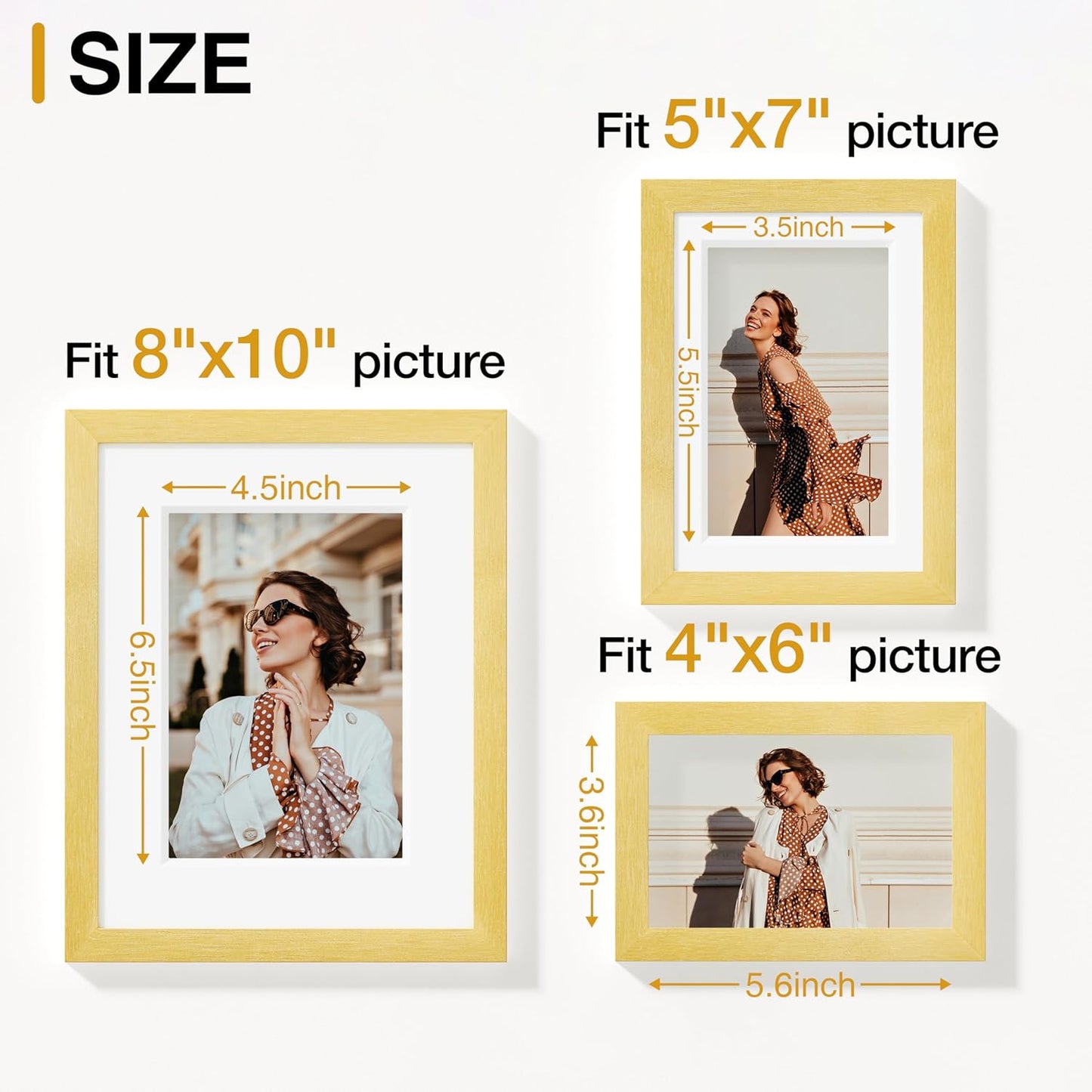 Vittanly 20 Pack Picture Frames Collage Wall Decor, Multi Sizes Including 4pcs 8x10, 8pcs 5x7 and 8pcs 4x6 Photo Frames, Gallery Frame Set for Wall or Tabletop Display, Black, Brown and Dark Grey