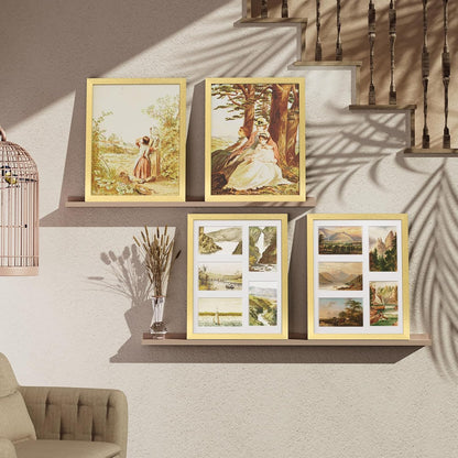Vittanly 11x14 Collage Picture Frame, Displays 5Pcs 4x6 Pictures with Mat or 1Pcs 11x14 without Mat for Wall Mounting, Picture Frames Collage Wall Decor in Black, 1 Pack
