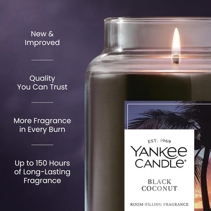 Yankee Candle Sage & Citrus, Scented Candle, 22oz Large Jar with up to 150 Hour Burn Time, Giftable, Birthdays