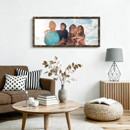 DUENPY 14x26 Collage Picture Frame 4x6 Collage Picture Frame Displays Twelve 4x6 inch Photos Available Horizontal Wall Mounting Display and Vertical Black - Colors A