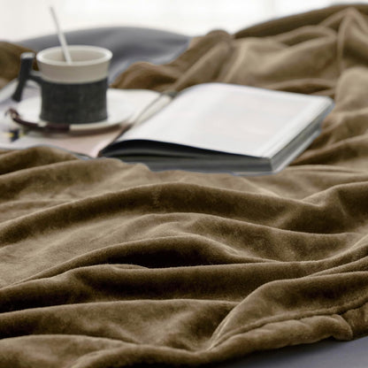 Bedsure GentleSoft Fleece Throw Blanket for Couch Grey - Lightweight Plush Fuzzy Cozy Soft Blankets and Throws for Sofa, Couch, Travel, Camping, 50x60 inches - Colors B