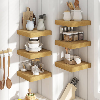 72 Inch Long Floating Shelves for Wall Set of 2, 12"D Wood Grain Bathroom Shelves with Invisible Brackets, Easy Install Engineered Wood Storage Shelves for Kitchen, Living Room, Bedroom, Black Finish