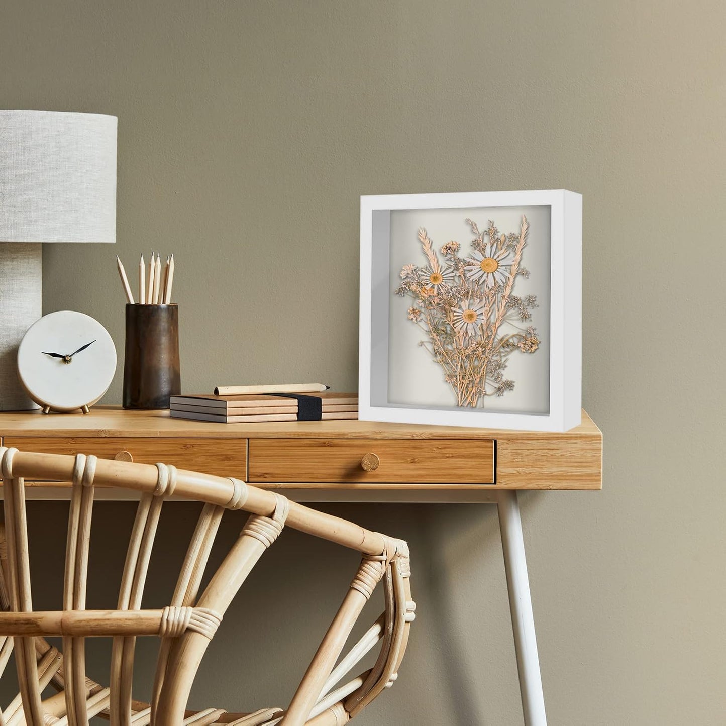 Americanflat 12x16 Shadow Box Frame with Polished Plexiglass - Silhouette Collection - Large Shadow Box Display Case for Tabletop and Wall Display - Black with Soft Felt Back