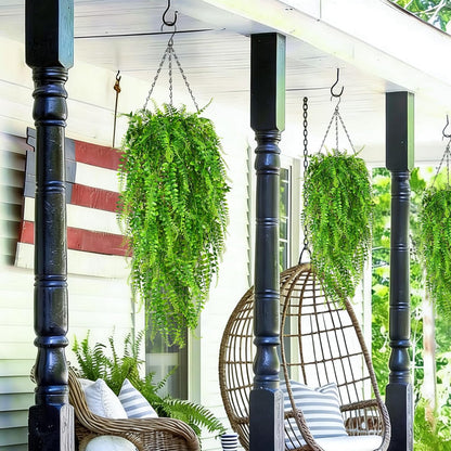 Waipfaru 4Pcs Fake Hanging Plants 2.7ft Fake Plants Eucalyptus Leaves UV Resistant Fake Vines Ivy Artificial Plants Outdoor Faux Plants Indoor Bedroom Living Room Boho Wall Porch Shelf Decor