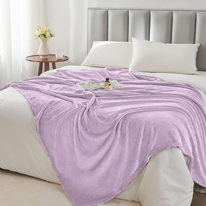 BEDELITE Fleece Blanket Black Throw Blankets for Couch & Bed, Luxury Plush Cozy Fuzzy Blanket 50x60 inches, Super Soft Warm Lightweight Throw Blanket for Travel Camping - Colors A