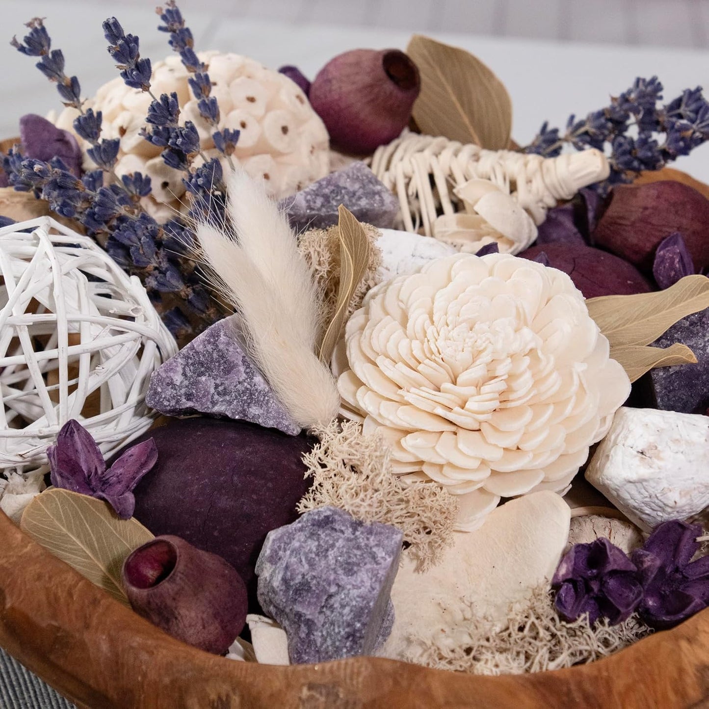 ANDALUCA Maison Box Fragrance Potpourri Decorative Vase & Bowl Filler Home Décor (Coconut Sandalwood)