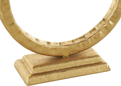 Deco 79 Metal Abstract Decorative Candle Holder Mushroom Inspired Candle Stand, Set of 2 Candlestick Holder 11", 14"H, Gold