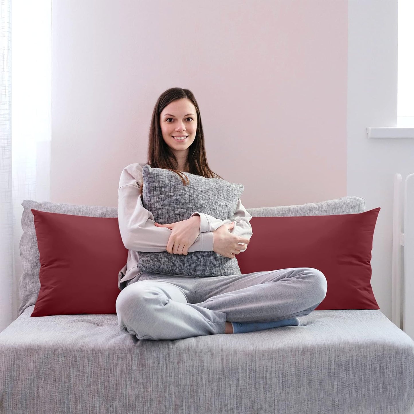 Utopia Bedding Full Body Pillow for Adults (White, 20 x 54 Inch), Long Pillow Insert for Sleeping, Ideal for Side Sleepers
