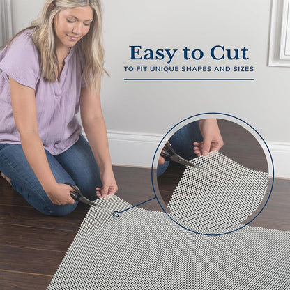 Veken Non Slip Rug Pad Gripper 8 x 10 Feet Extra Thick Pads for Any Hard Surface Floors, Keep Your Rugs Safe and in Place, Under Carpet Anti Skid Mat - Colors B