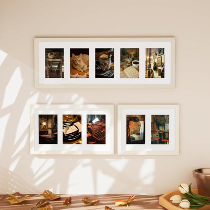 Vittanly 11x14 Collage Picture Frame, Displays 5Pcs 4x6 Pictures with Mat or 1Pcs 11x14 without Mat for Wall Mounting, Picture Frames Collage Wall Decor in Black, 1 Pack