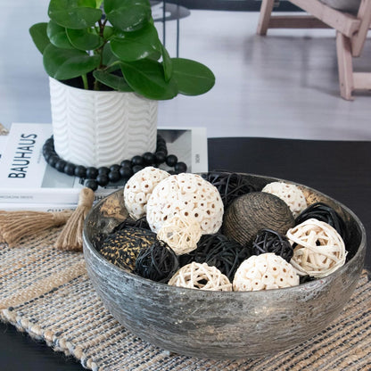 ANDALUCA Decorative Balls Bag Bowl Filler Home Decor (Beige)