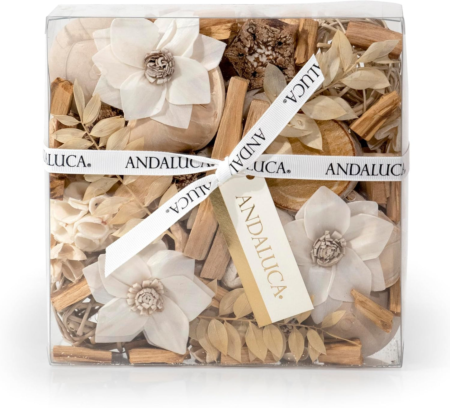 ANDALUCA Maison Box Fragrance Potpourri Decorative Vase & Bowl Filler Home Décor (Coconut Sandalwood)