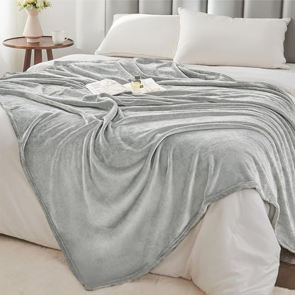 BEDELITE Fleece Blanket Black Throw Blankets for Couch & Bed, Luxury Plush Cozy Fuzzy Blanket 50x60 inches, Super Soft Warm Lightweight Throw Blanket for Travel Camping - Colors A
