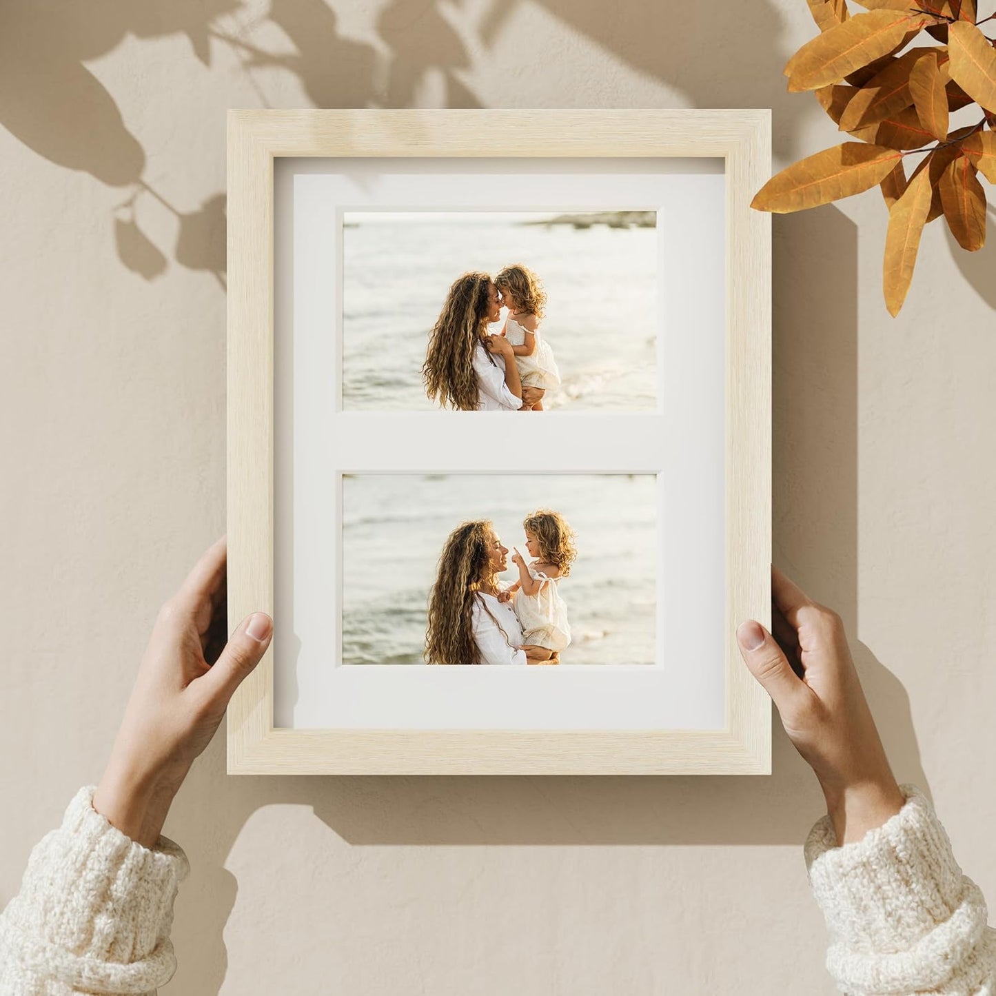 Vittanly 11x14 Collage Picture Frame, Displays 5Pcs 4x6 Pictures with Mat or 1Pcs 11x14 without Mat for Wall Mounting, Picture Frames Collage Wall Decor in Black, 1 Pack