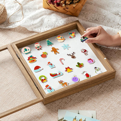 8x10 Deep Shadow Box Picture Frame Display Case with Linen Back and Stand,Real Glass Black Shadow Memory Box Frame 8x10 for Flower Baby Pet Wedding Photo Art Craft Memorial Wall Decor Gift