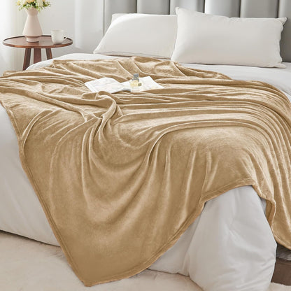 BEDELITE Fleece Blanket Black Throw Blankets for Couch & Bed, Luxury Plush Cozy Fuzzy Blanket 50x60 inches, Super Soft Warm Lightweight Throw Blanket for Travel Camping - Colors B