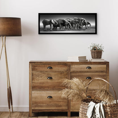 Americanflat 12x18 Poster Frame with Shatter-Resistant Glass - Signature Collection - Gallery-Style Frames Made of Engineered Wood - Photo Frame for Wall Display - Black - Colors A