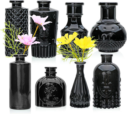 Glass Bud Vase Set of 32 pcs,Bud Vases in Bulk,Small Vases for Centerpieces, Mini Flower Vase Bulk for Rustic Wedding Home Table Decorations