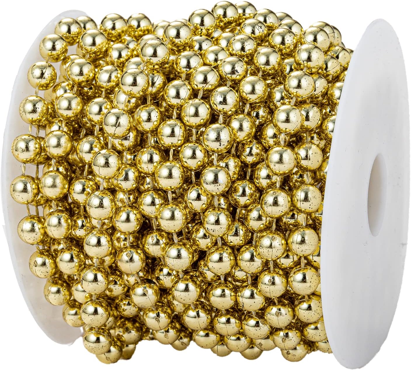 3mm Millet Beads Crafts Faux Pearl Beads Garland Pearl Bead Roll Strand of Pearls to Decorate Floral Centerpieces Wedding Party Favor Christmas Tree(33 Feet Ivory)