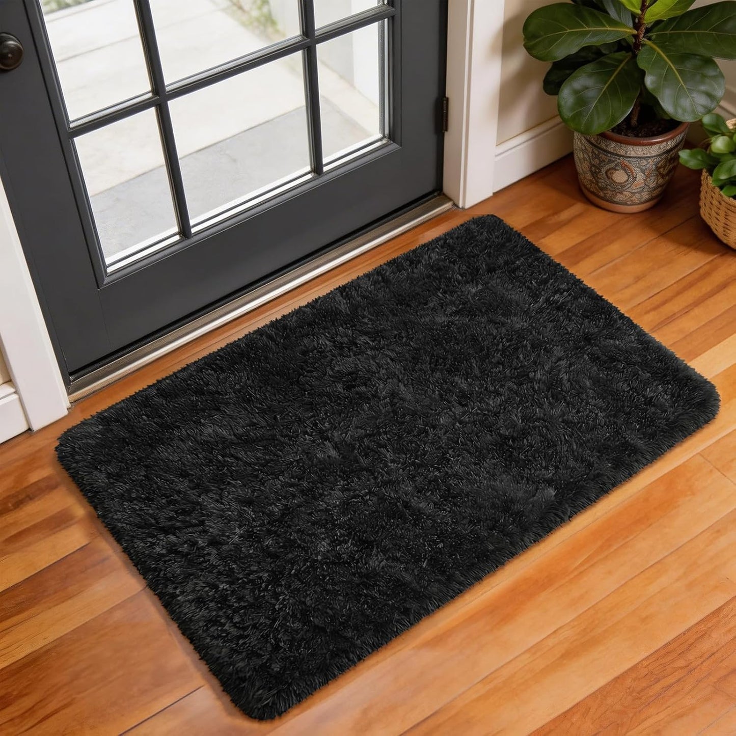 Ophanie Round Rugs 5Ft Ivory Circle Area Rug, Nursery Room Decor, Christmas Aesthetic Bedroom Home Circular Carpet 5 Foot, Fluffy Fuzzy Shag Plush Cream Living Room Rugs for Kids Boys Girls Teen Baby