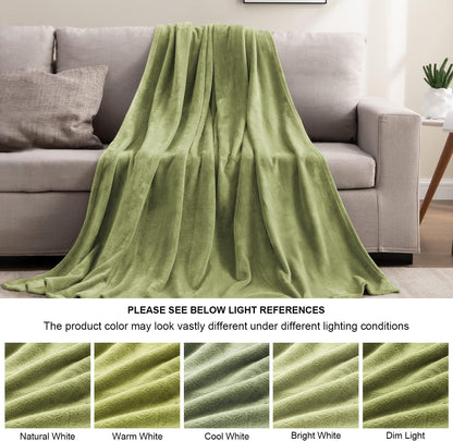 BEDELITE Fleece Blanket Black Throw Blankets for Couch & Bed, Luxury Plush Cozy Fuzzy Blanket 50x60 inches, Super Soft Warm Lightweight Throw Blanket for Travel Camping - Colors B