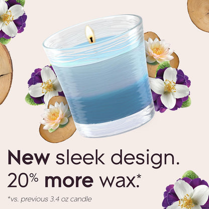 Glade 1-Wick Scented Candle Jar, Angel Whispers, Air Freshener Infused with Essential Oils, 4.08 Oz, 2 Count