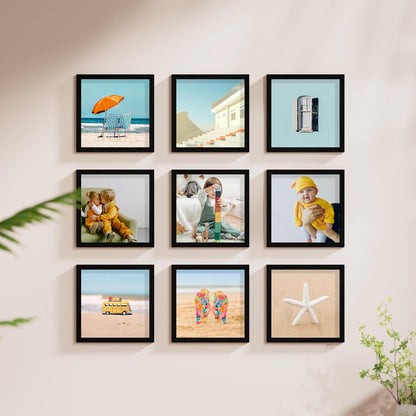 Vittanly 11x14 Picture Frame, Display Pictures 8x10 with Mat or 11x14 without Mat, Photo Frame for Wall Mounting, Black, 1 Pack - Colors A