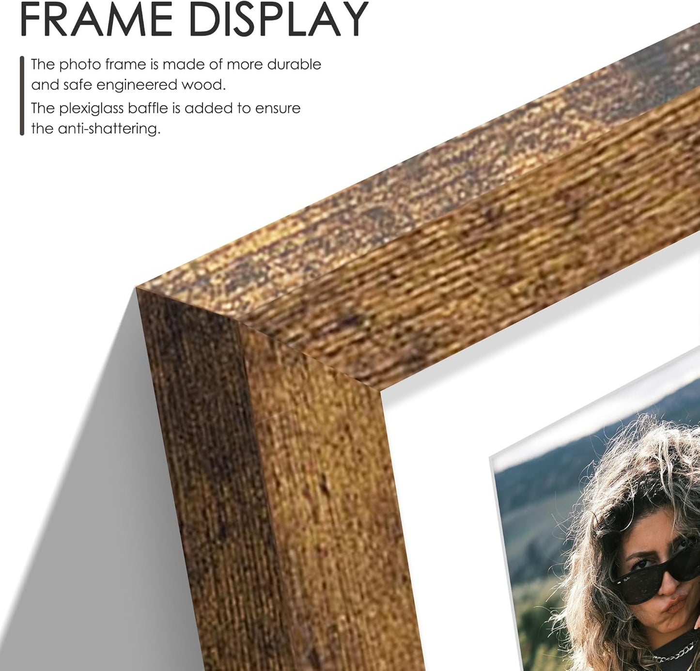 DUENPY 14x26 Collage Picture Frame 4x6 Collage Picture Frame Displays Twelve 4x6 inch Photos Available Horizontal Wall Mounting Display and Vertical Black - Colors A