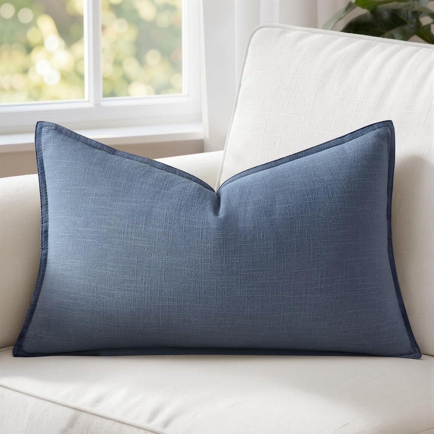 MIULEE Decorative Long Lumbar Throw Pillow Cover for Bed 14x36 Natural Beige Boho Farmhouse Neutral Couch Pillowcase Pack of 1 Accent Modern Sofa Cushion Livingroom Home Decor (Covers Only)