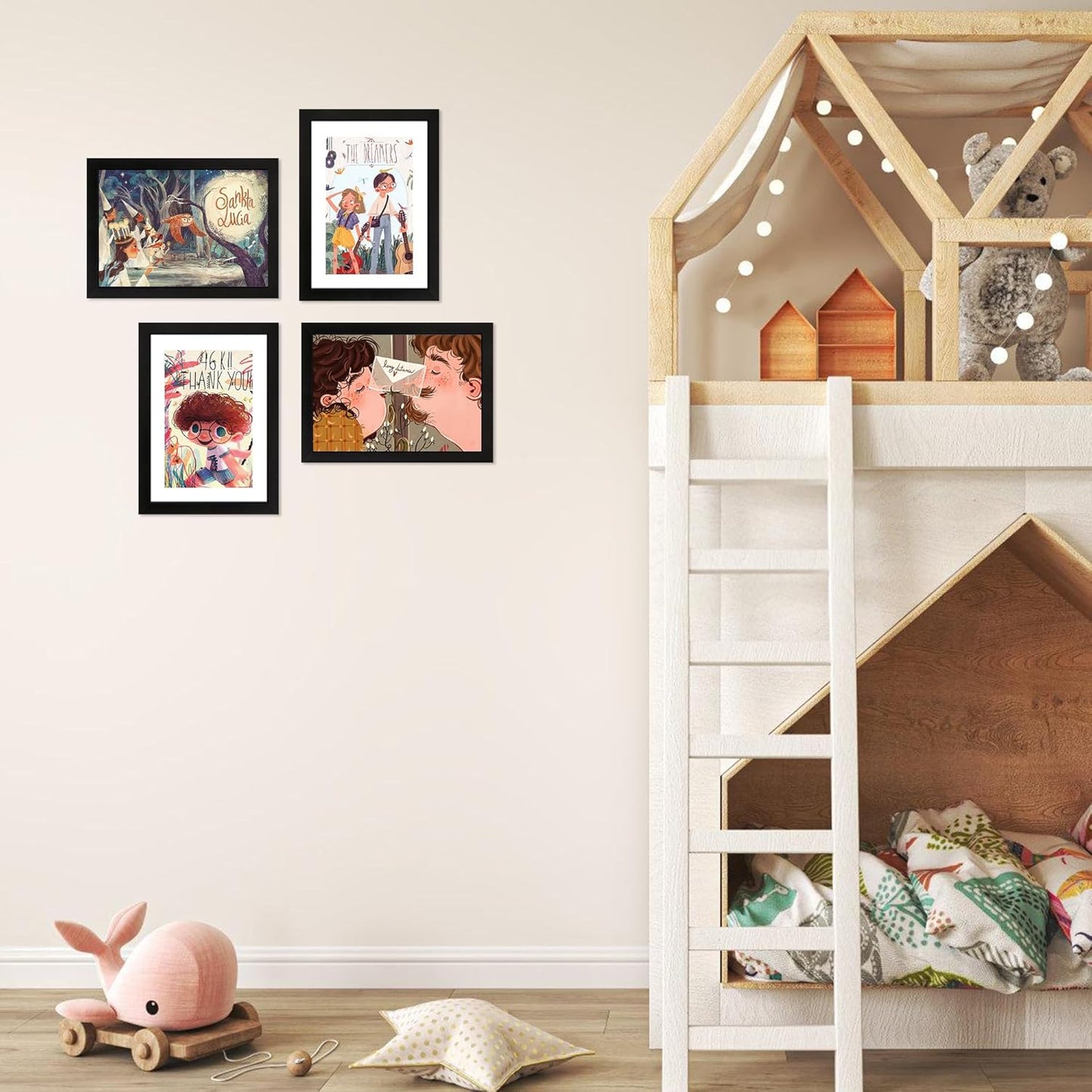 FIXSMITH 10 Pack Picture Frames Collage Wall Decor for Mounting or Tabletop Display, Gallery Wall Frame Set with Two 8x10 Black Frames, Four 5x7 Frames and Four 4x6 Frames, Multi-Pack Photo Frame Set