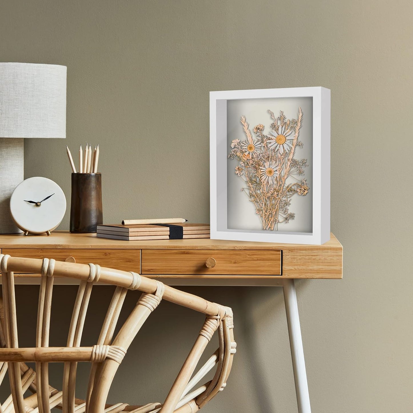 Americanflat 12x16 Shadow Box Frame with Polished Plexiglass - Silhouette Collection - Large Shadow Box Display Case for Tabletop and Wall Display - Black with Soft Felt Back