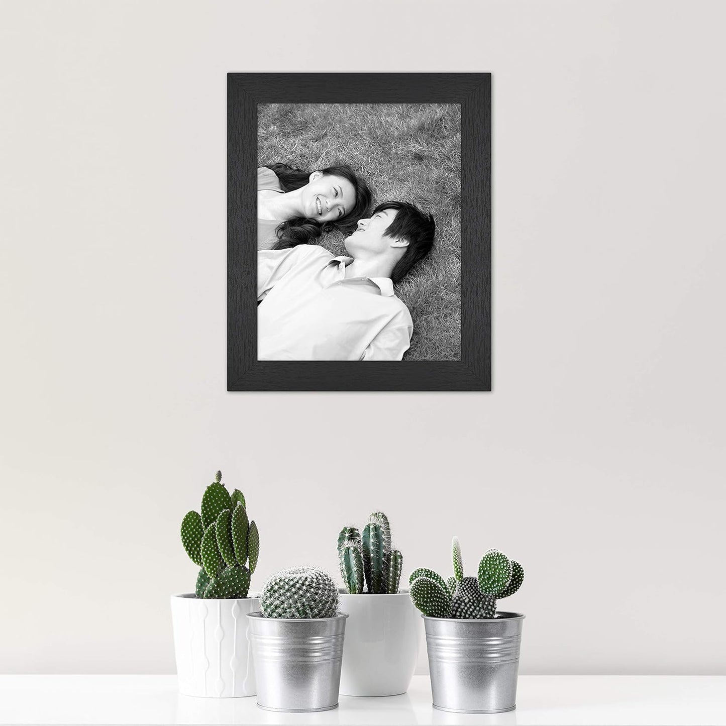 MCS Studio Gallery 16x24 Poster Frame Black Woodgrain Engineered Wood, Vertical & Horizontal Wall Hanging Large Picture Frame for Photos, Posters & Art Prints (1-Pack)