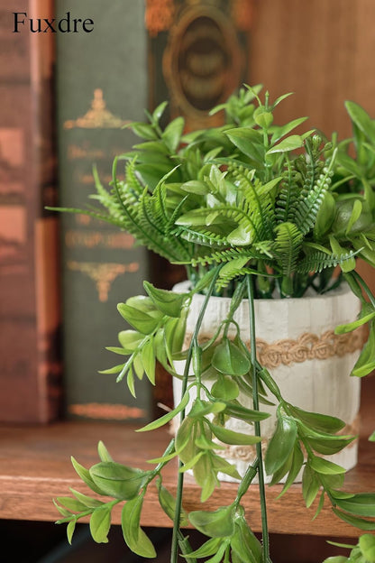 3 Pack Mini Artificial Hanging Greenary Fake Hanging Plants in Basket for Wall Living Room Decor Bathroom Shelf Home Indoor