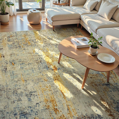 Ompaa 2x6 Rug Runners for Hallways Kitchen Runner Rug Non Slip Washable Grey Long Runner Rugs with Rubber Backing Soft Abstract Carpet Runner for Hallways, Kitchen, Bedroom, Bathroom, Entryway - Colors A