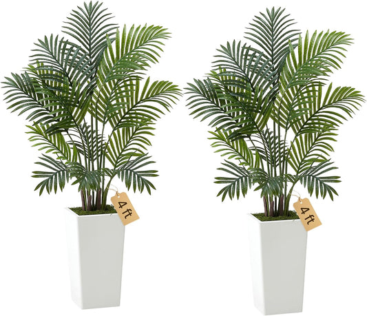 VEVOR Artificial Bird of Paradise Tree, 5 FT Tall Faux Plant, PE Material & Anti-Tip Tilt Protection Low-Maintenance Plant, Lifelike Green Fake Tree for Home Office Warehouse Decor Indoor Outdoor