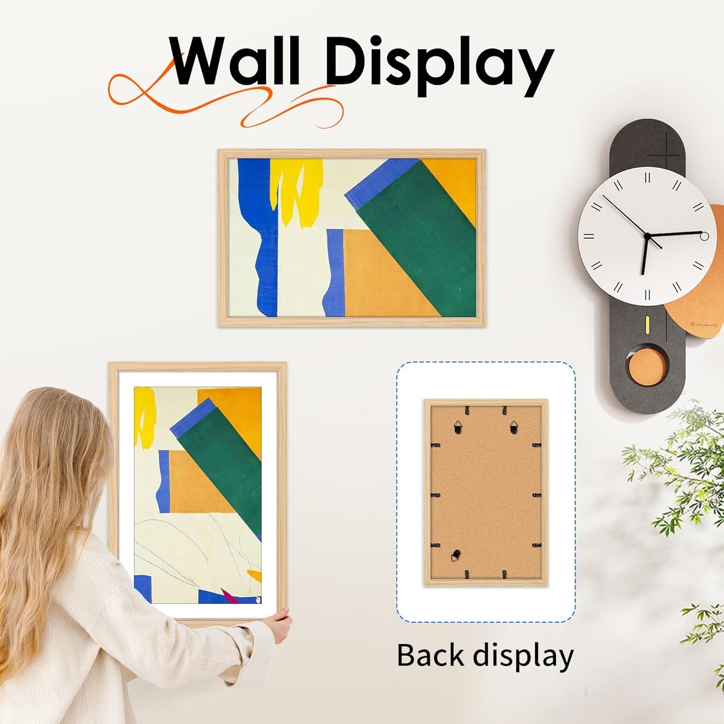 FIXSMITH 10 Pack Picture Frames Collage Wall Decor for Mounting or Tabletop Display, Gallery Wall Frame Set with Two 8x10 Black Frames, Four 5x7 Frames and Four 4x6 Frames, Multi-Pack Photo Frame Set