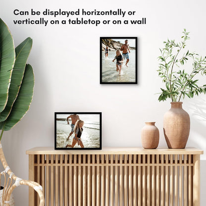 Americanflat 24x36 Poster Frame with Polished Plexiglass - Streamline Collection - Thin Border Picture Frame for Wall Display - Hanging Hardware Included - Black - Colors A