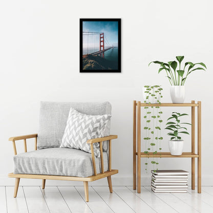 Americanflat 12x18 Poster Frame with Shatter-Resistant Glass - Signature Collection - Gallery-Style Frames Made of Engineered Wood - Photo Frame for Wall Display - Black - Colors A