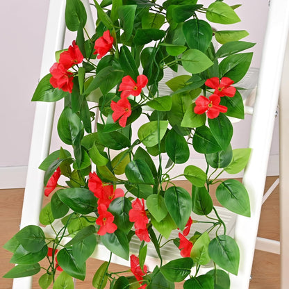 BLEUM CADE Fake Hanging Plants, 2pcs Artificial Pothos Vines Greenery for Wall Home Living Room Office Indoor Outdoor Decor (No Baskets)